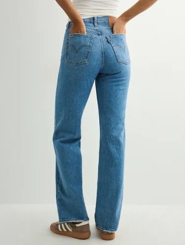 Levi's Blå Ribcage Full Length