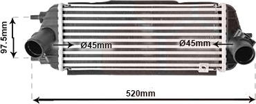 Intercooler VAN WEZEL 83004281 Intercooler VAN WEZEL 83004281