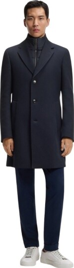 Hugo Boss H hyde coat bib 50 blå herre