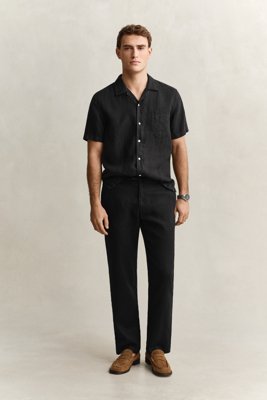 GANT Reg Linen Ds Pants Black L
