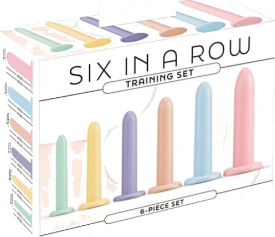 You2Toys Six In a Row Dildo Treningssett - Green You2Toys Six In a Row Dildo Treningssett - Green