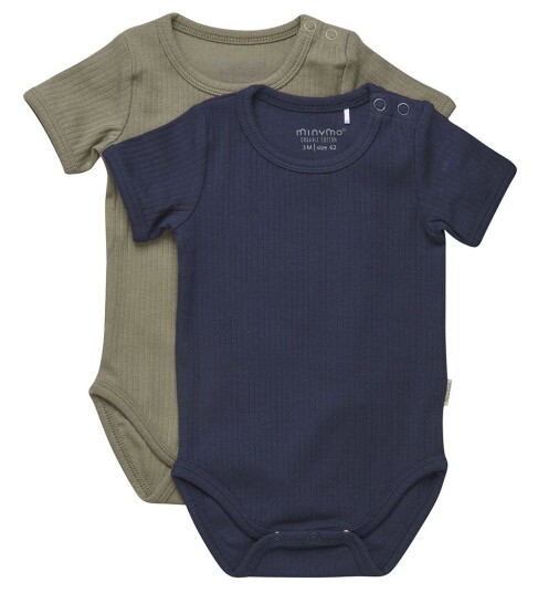 Minymo Body k/e Dark Navy 68 Kortermet body Blå Grønn 62
