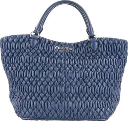 Miu Miu Pre owned Dame Pre owned Blå ONE SIZE, Miu Miu Pre owned Dame Pre owned Blå ONE SIZE,