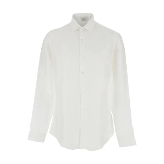 Calvin Klein Slim Ref Linen Bld Sld White 43
