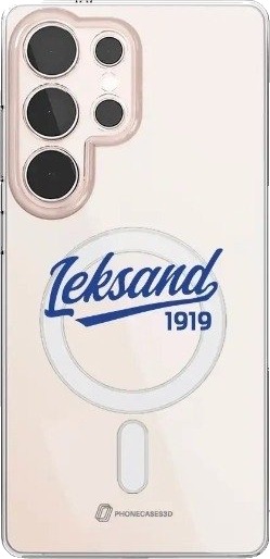 Phonecases3D Samsung Galaxy S25 Ultra Leksands IF Clear case (MagSafe) -mobildeksel, hvit