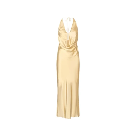 Rotate Birger Christensen Dame Kjoler Gul XL,