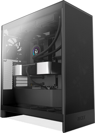 NZXT H7 Flow 2024 Midi Tower Kabinett Svart ATX NZXT H7 Flow 2024 Midi Tower Kabinett Svart ATX