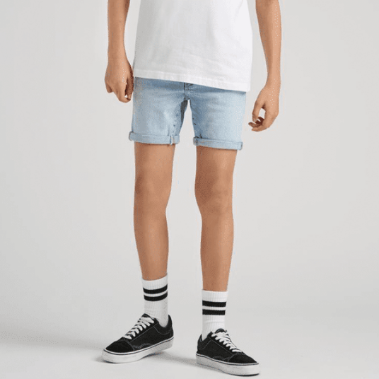 Only & Sons Osjply denim shorts til barn Light Blue Denim