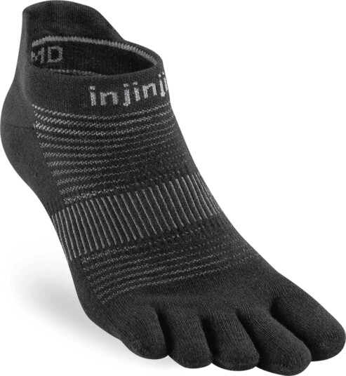 Injinji Men's Run Lightweight No-Show S, Black Injinji Men's Run Lightweight No-Show S, Black
