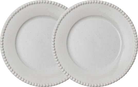 PotteryJo Daria middagstallerken Ø28 cm 2-stk. Cotton white shiny PotteryJo Daria middagstallerken Ø28 cm 2-stk. Cotton white shiny