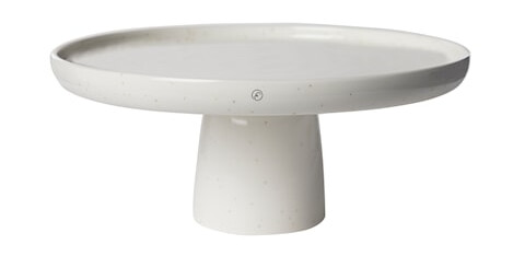Kakefat Ø 27 x 11,5 cm Porselen Vanilje