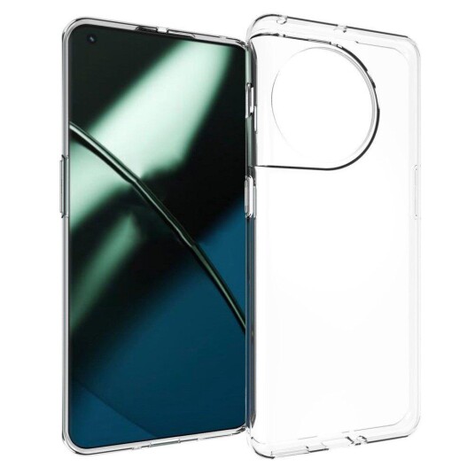 INCOVER OnePlus 11 Fleksibelt Plastdeksel - Gjennomsiktig