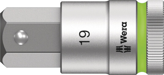 Wera 1/2" Zyklop Insex Bitshylse 19mm 60mm Kromvanadiumstål