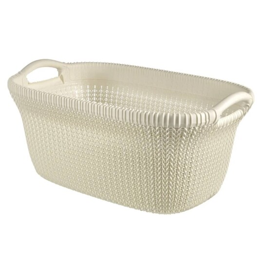 Curver Skittentøyskurv Knit 40L kremhvit Curver Skittentøyskurv Knit 40L kremhvit