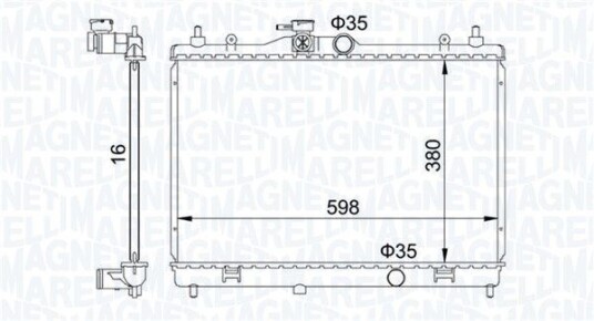Radiator MAGNETI MARELLI 350213168300