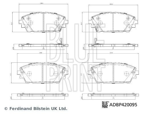 Bremseklosser BLUE PRINT ADBP420095