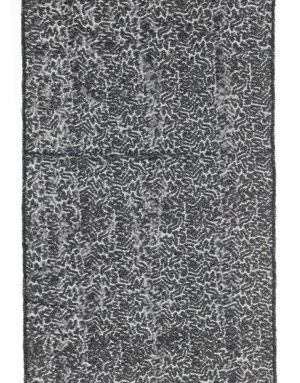 Svart Bordløper med Paljetter 30 cm x 5 meter