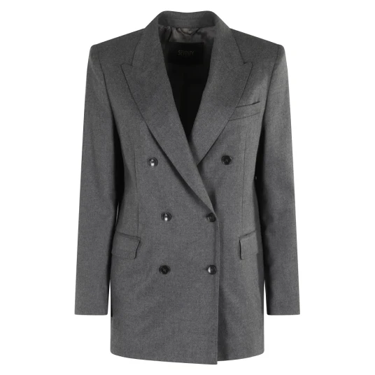 Seventy Dame Jakker Grå 2XS,