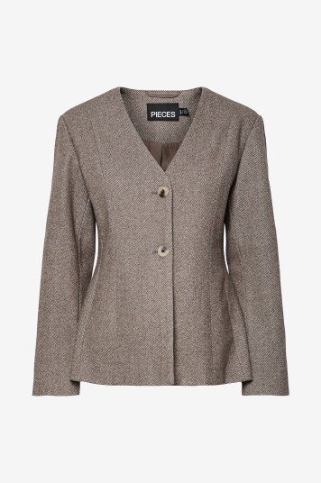 pieces Dressjakke pcRiley Brun