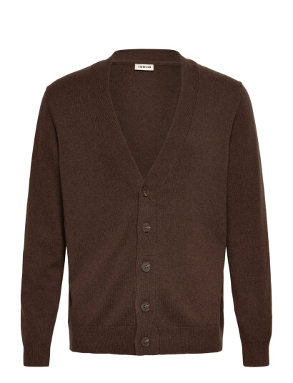 Solid Sdrick Cardigan - Brown - XL