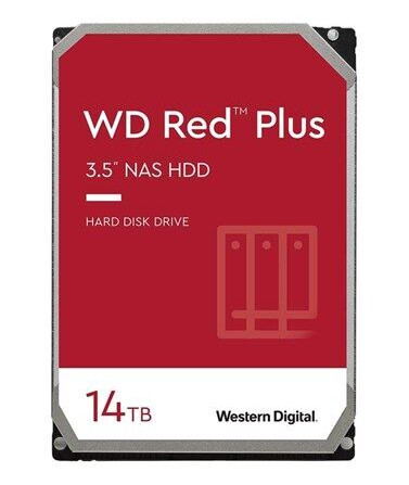 WD Red Plus 14TB NAS Harddisk 3.5" SATA-600 7200RPM med 512MB Cache