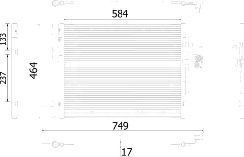 MAHLE AC 934 000S Kondensator, klimaanlegg