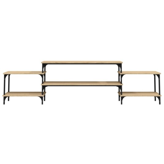 vidaXL TV-benk sonoma eik 197x35x52 cm konstruert tre