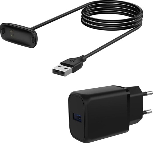 Fitbit Ace 3 / Fitbit Inspire 2 Vegglader 18W + ladekabel, 1m
