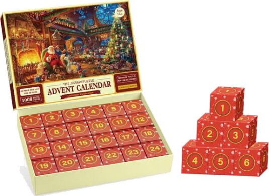 2026 Adventskalender Puslespill Adventskalender 1008 Puslespillbiter 25 Dager Jul Nedtelling Adventskalendere