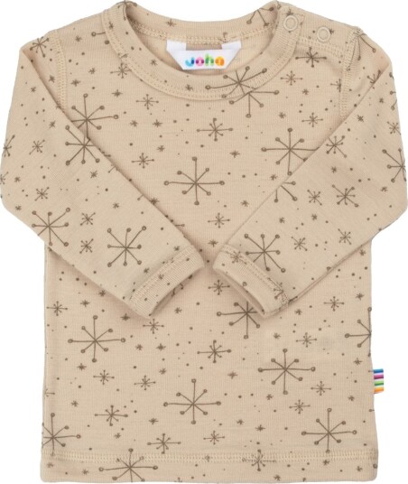 Joha Handdrawn Snowflake ull trøye beige (100) 100