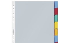 Durable 6631-19, Blank faneindeks, Grå, Portrett, A4