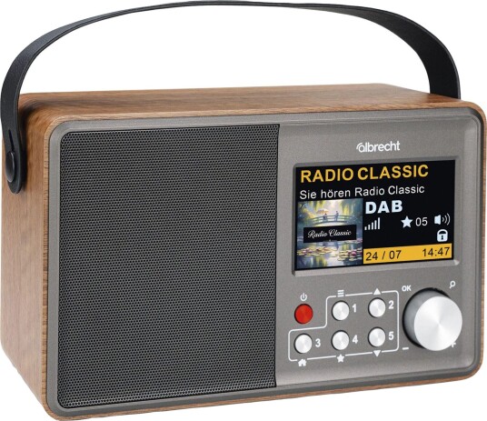 Albrecht DR 862 DAB+ Radio med FM Grå/tre