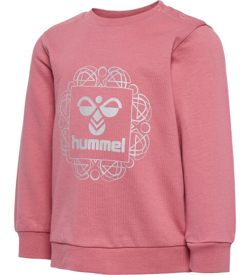 Hummel Collegegenser hmlLime Dusty Rose m. Sølv 2 år 92 Collegegenser Rosa