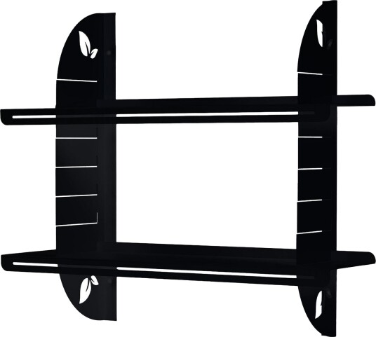 Clavor vegghylle 70 cm - Svart