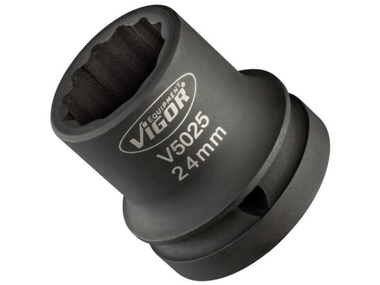 Vigor V5025 Slagskruemaskin med 24 Mm Topnøkkelindsats Vigor V5025 Slagskruemaskin med 24 Mm Topnøkkelindsats
