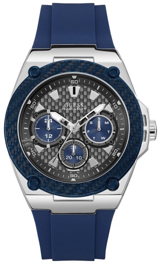 Guess Herreklokke W1049G1 Grå/Gummi Ø45 mm Guess Herreklokke W1049G1 Grå/Gummi Ø45 mm