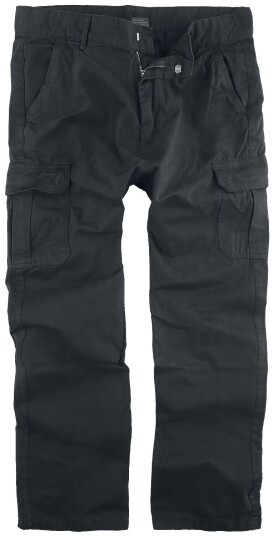 Urban Classics Cargo-bukser - Straight Leg Cargo Bukser - W28L30 til W44L34 - Herrer - svart