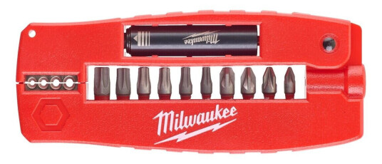 Milwaukee Bitssett Shockwave Impact Duty skrutrekker 12 deler