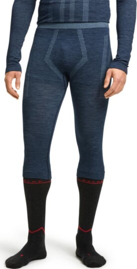 Falke Men's Long Tights Wool-Tech S Space Blue