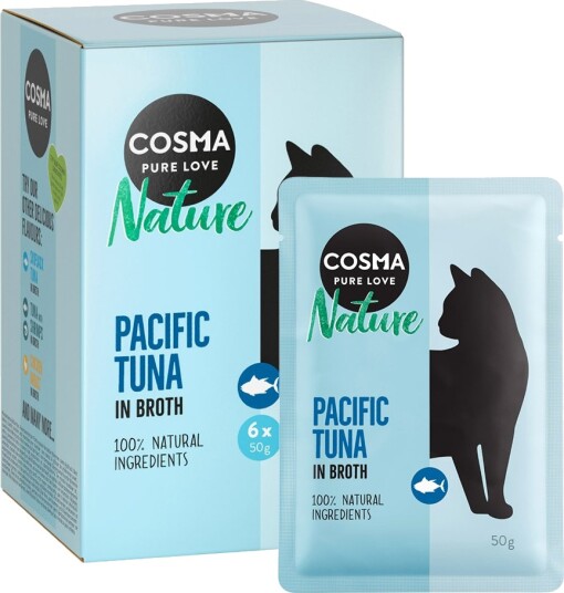 Cosma Våtfôr Nature Porsjonsposer Pacific Tunfisk 6 X 50 G
