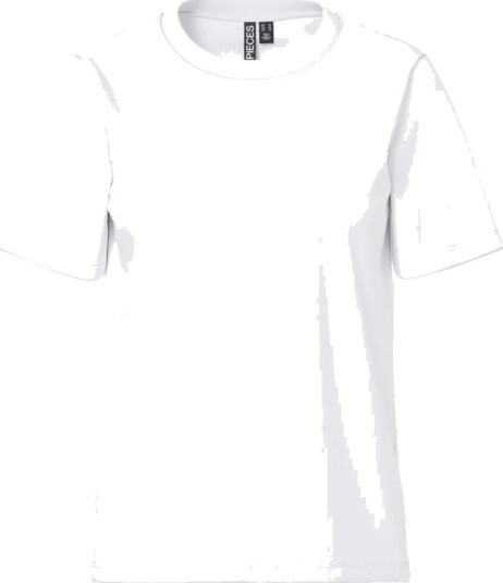 Pieces T skjorte pcRia SS Solid Tee Hvit