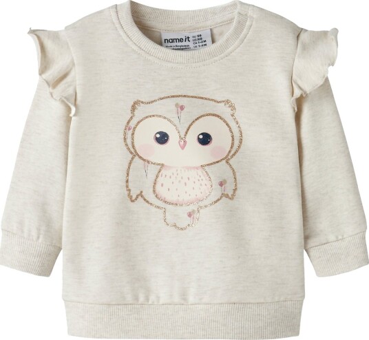 Name It Collegegenser NbfNilda Peyote Melange Name It 1½ år (86) Collegegenser Beige