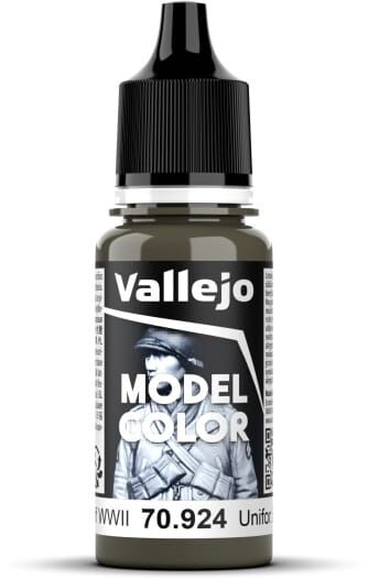 Vallejo 70.924 Modellfarge Grønn Matte til Modellbygging