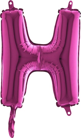Ballongkungen Bokstavballong Mini Rosa Bokstav H 14271F