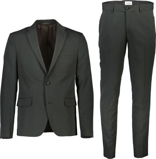 Lindbergh Fine Twill Stretch Suit DK GREEN MIX 50