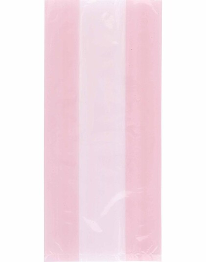 Unique 30 stk Lys Rosa Godteposer i Plast 62035