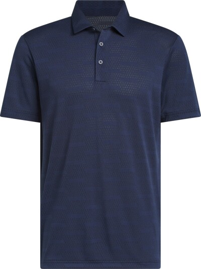 Adidas Ultimate Jacquard Blå Golf pologenser herre CollegiateNavy Small