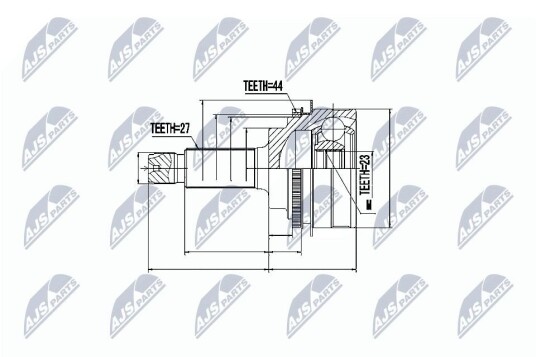 Nty Drivknute drivaksel NTY NPZ SB 017