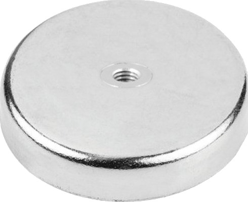 Ferrit Pottemagnet Ø80 Mm M10 Gevindhul 550 N