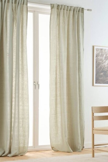Jotex MEJA gardin med multifunksjonsbånd 2-pk Mineral gray 1688951-01-0 1639930-02-300